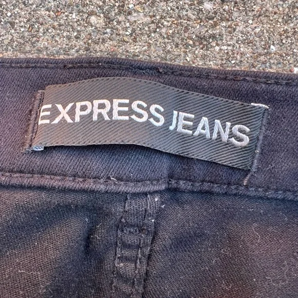 EXPRESS JEAN distressed legging high rise - Picture 3 of 4